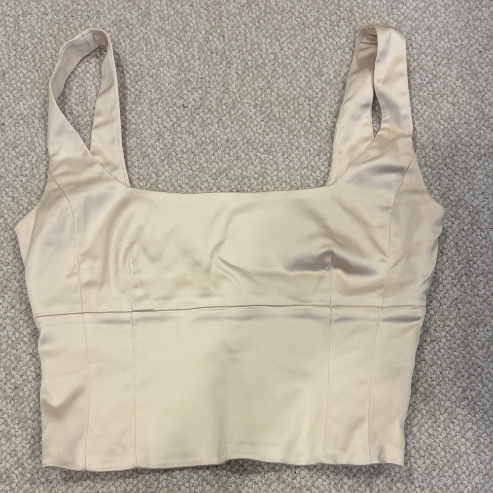 Wilfred Cream Satin Blouse